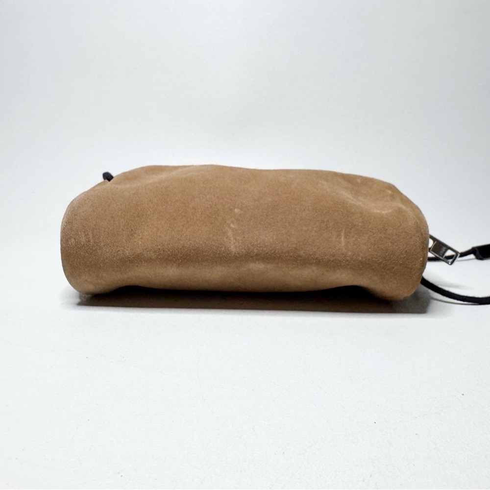 Maria Jobse Suede Pouch Shoulder Bag Crossbody Tan Minimalist Quiet Luxury Chic - Picture 5 of 12